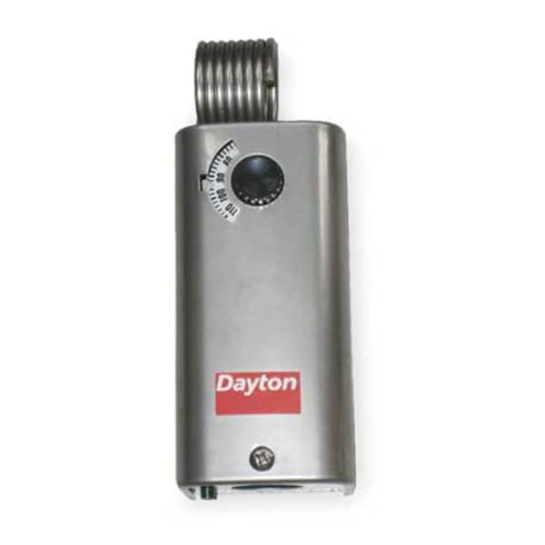 Dayton Stainless Steel Line Voltage Cooling Thermostat