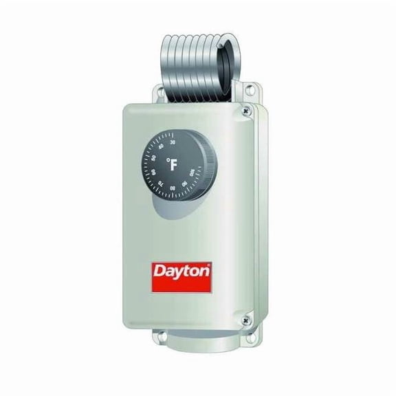 Dayton Mech Tstat,Heat or Cool,Plastic,110/30F 1UHH1
