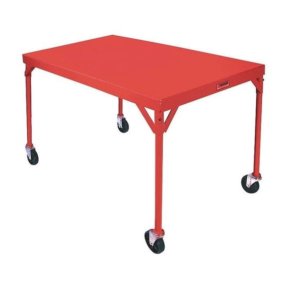 Mobile Fixed Work Table,Steel,54"W,30"D 1DE92
