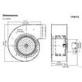 thumbnail image 1 of Dayton Model 1TDT4 Blower 805 CFM 1090 RPM 115V 60hz.(2C946), 1 of 1