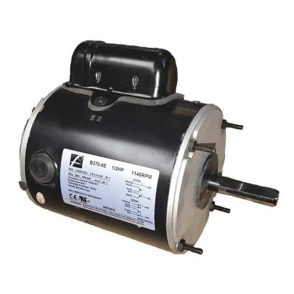 Dayton Motor, 1/2 HP, Single Phase, Steel B370-6E