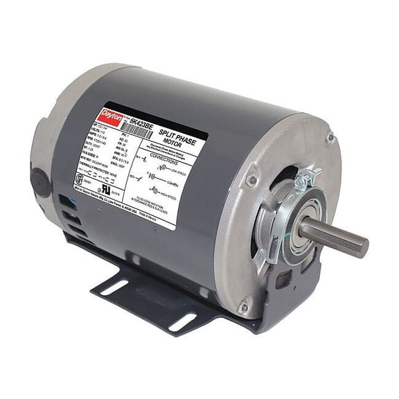 Dayton GP Mtr,Split Ph,ODP,1/2 HP,1725 rpm,56 5K423