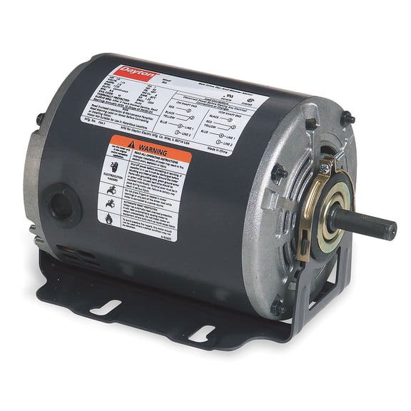 Dayton 1/4 HP Belt Drive Motor, Split-Phase, 1725 Nameplate RPM, 115 Voltage, Frame 48Y - 3K771