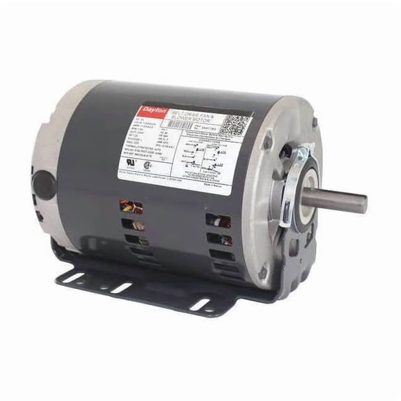 Split-Phase Belt Drive Motor, 3/4 HP, 56H Frame, 115/208-230V AC Voltage, 1,725 Nameplate RPM