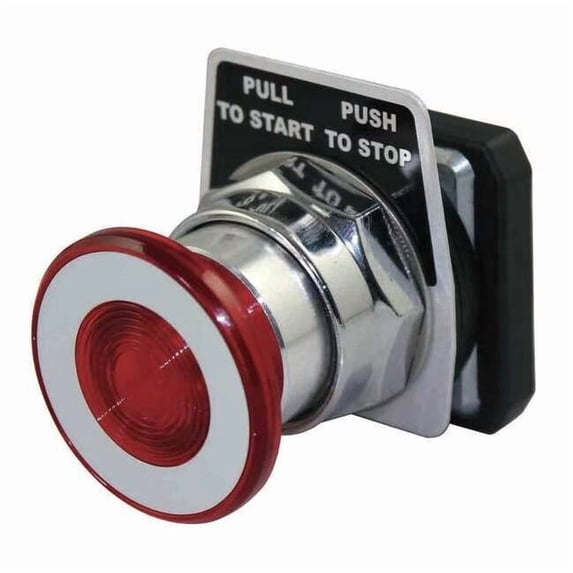 Dayton Push Button operator, 30 mm, Red 30G367