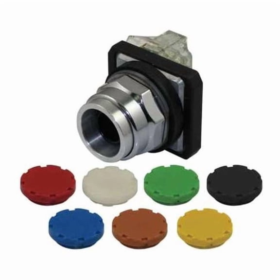 Dayton Push Button Operator, 30 mm, 1NO/1NC, Universal 30G447