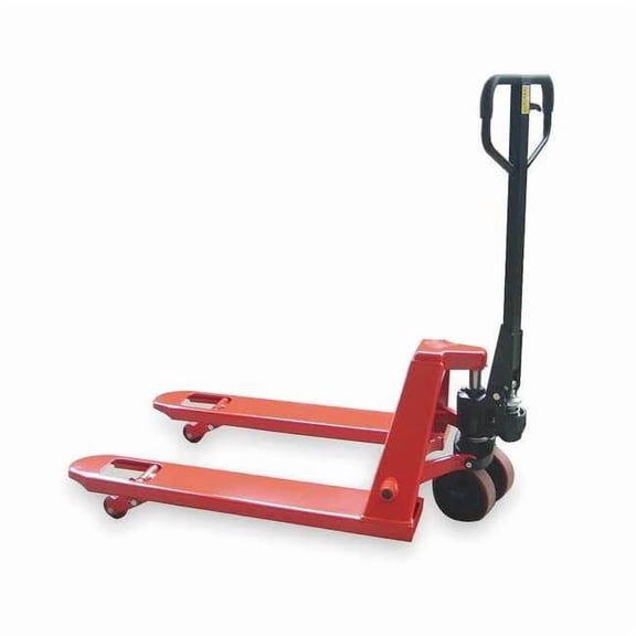 Pallet Jack, 50 in, 27 in, Red, 5500 lb 2TUR7