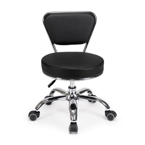 Dayton Pedicure Stool (Black) Pneumatic, Adjustable Height, Perfect for Nail Salon, Pedicure spa
