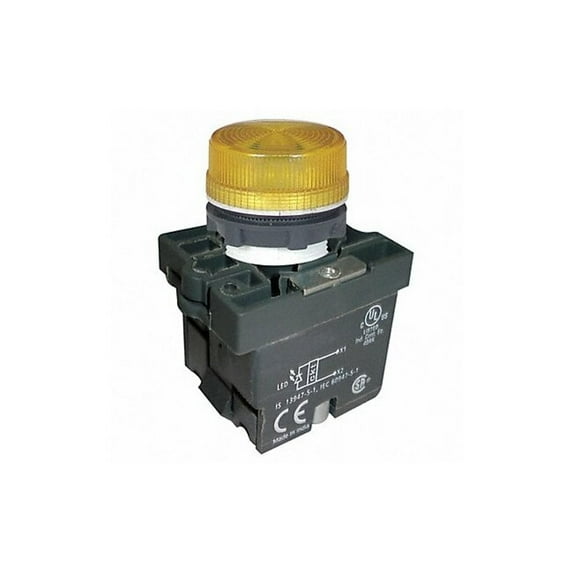 Dayton Pilot Light, Yellow, 22mm, LED 30G211