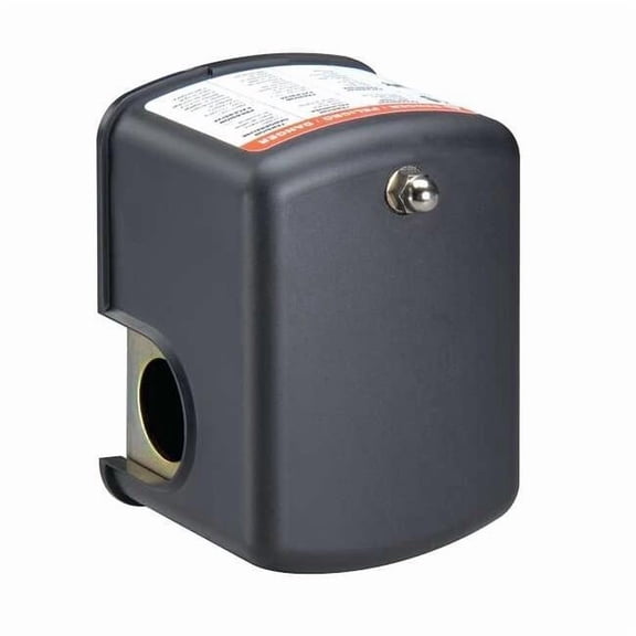 Pressure Switch, Standard, DPST, 1 Ports, 1/4" FNPT, 10 to 100 psi Range 12T083