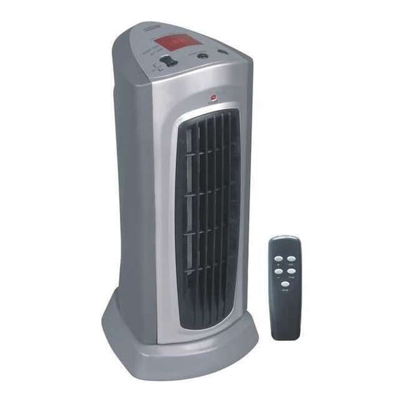 Dayton Prtbl Elct Heatr,Gray,16-7/8" H 1VNX8