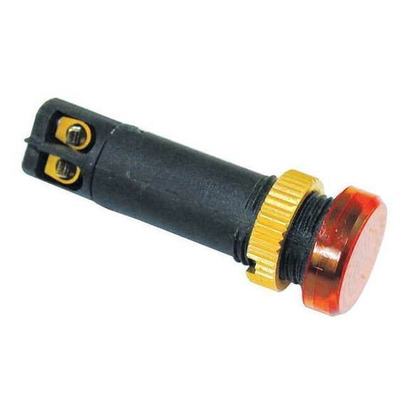 Dayton Raised Indicator Light,12mm,6V,Amber 22NY85