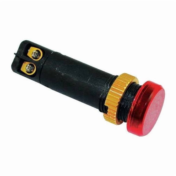 Dayton Raised Indicator Light,12mm,12V,Red 22NY87