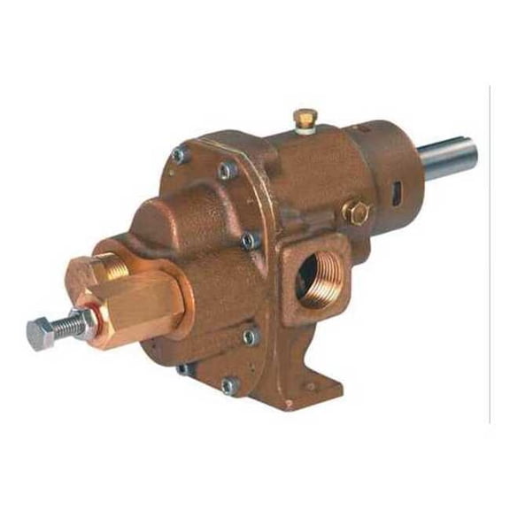 Dayton Rotary Gear Pump Head, 1 In., 1 1/2 HP 4KHF6