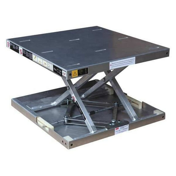 Dayton Scissor Lift Table, 300 lb. Cap, 22-3/16"W, 23-3/16"L 35KT63
