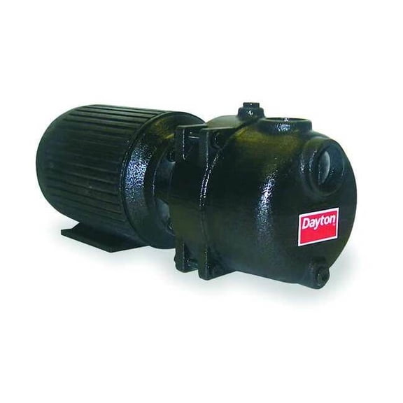 Dayton Sewage/Trash Pump, 3 HP, Phase: 1 4YU37