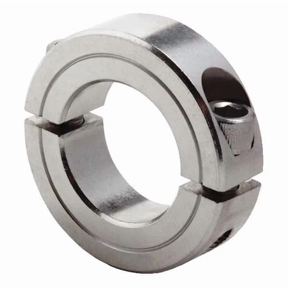 Dayton Shaft Collar,Clamp,2Pc,2 In,SS 1L729