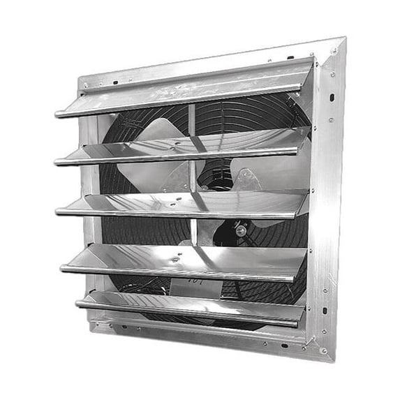 Dayton Shutter Mount Exhaust Fan, 24", 1 Speed, 4600 cfm, 115V 484X47