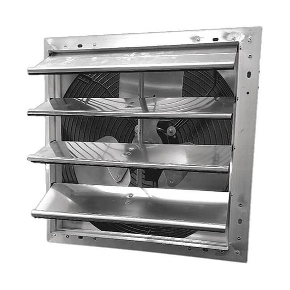 Dayton Shutter Mount Exhaust Fan, 16", Variable Speed, 1095 cfm 484X39