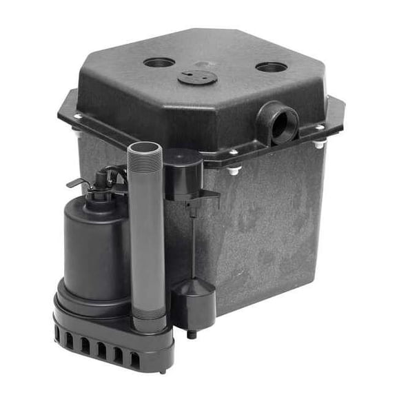 Dayton Sink Pump System,1/2 HP,Thermoplastic 12F741