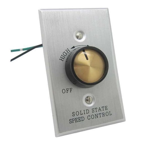 Dayton Speed Control, Adjustable, Rotary, 120V, 3A 22PP72