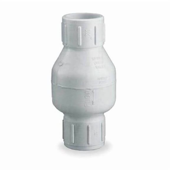 Dayton 1" Slip PVC Spring Check Valve 4RG72