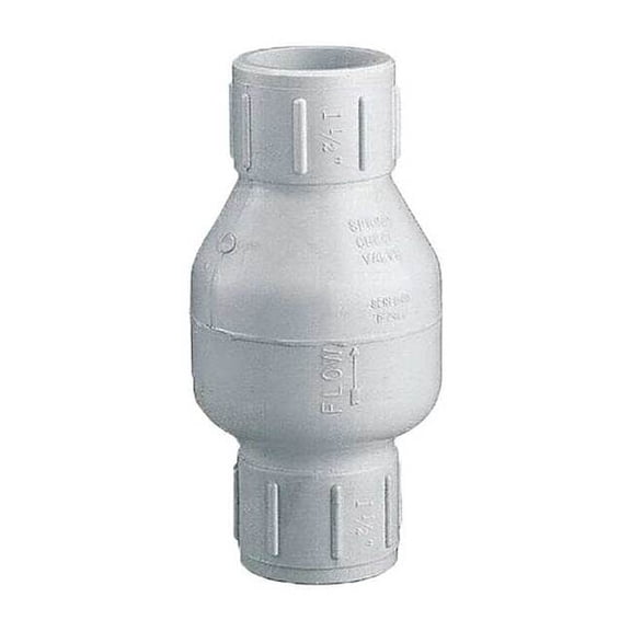 Dayton 1-1/2" Slip PVC Spring Check Valve 4RG74
