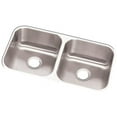 thumbnail image 1 of Dayton Stainless Steel 31.25 in. x 17.75 in. x 8 in. Double Bowl Kitchen Sink, 1 of 1
