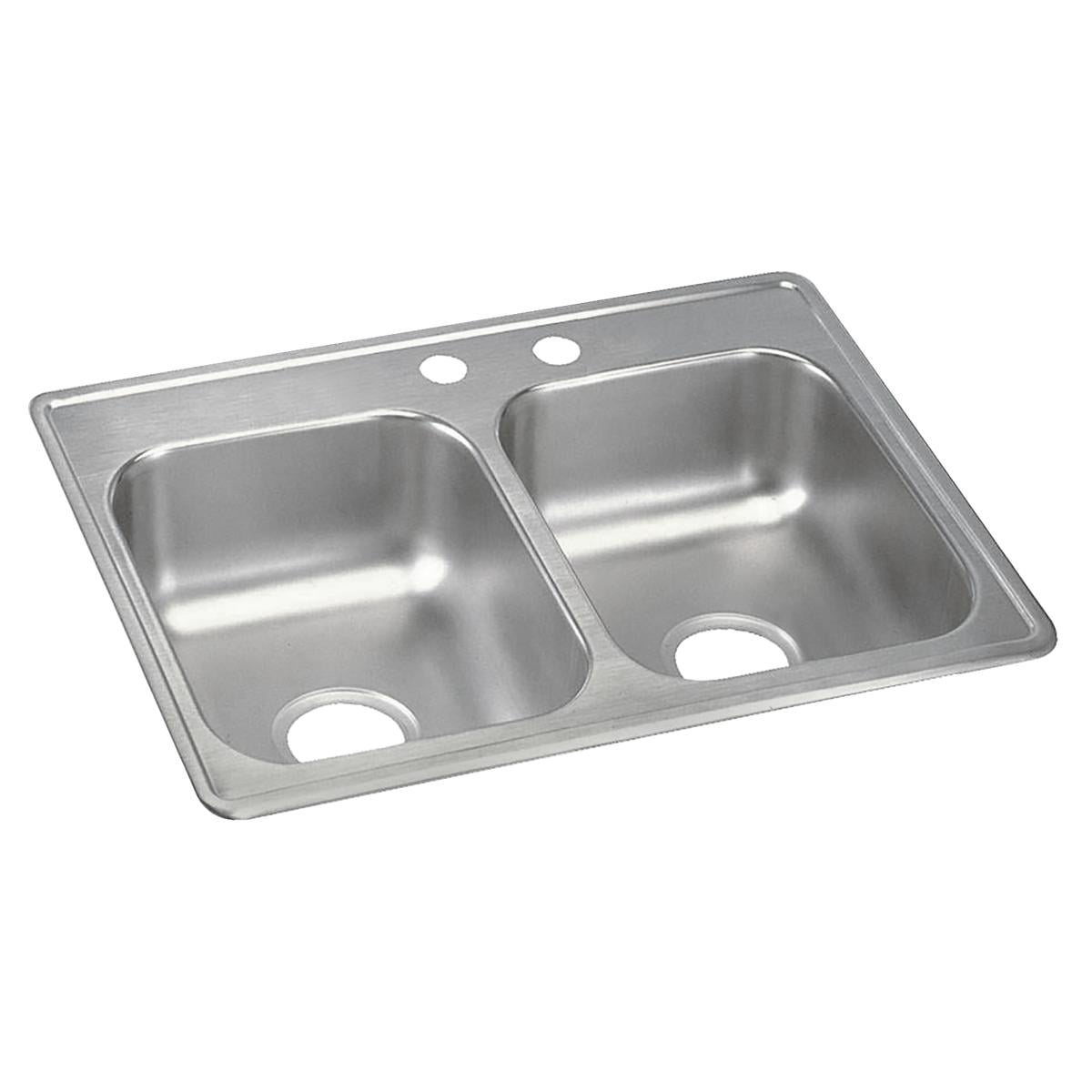 Elkay, D22519MR2 , 22 Gauge Stainless Steel 25" x 19" x 6.3125" Double Bowl Drop-in Kitchen Sink, Sinks