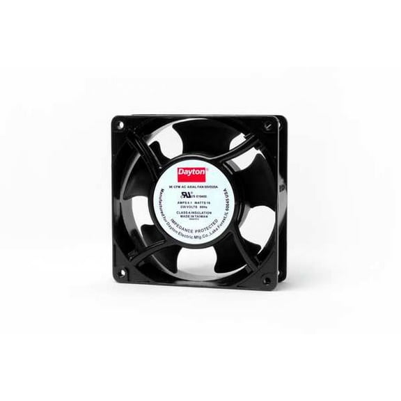Dayton Standard Square Axial Fan, 230V AC, Aluminum, 4 11/16 in W. 55VD25