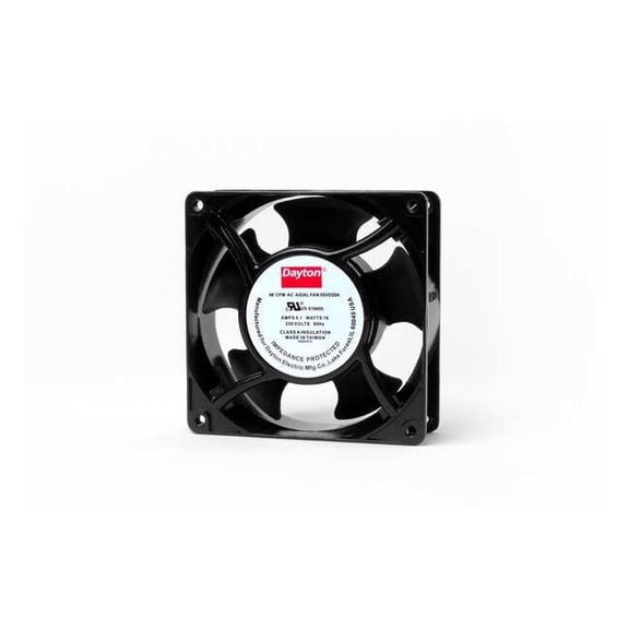 Standard Square Axial Fan, 230V AC, Aluminum, 4 11/16 in W. 55VD25