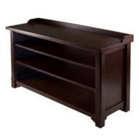 Dayton Storage Hall Bench with shelves