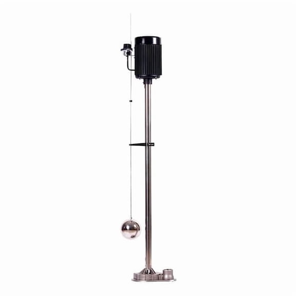 Pedestal Sump Pump, 8 ft, 55 in, 120V AC 5URJ4