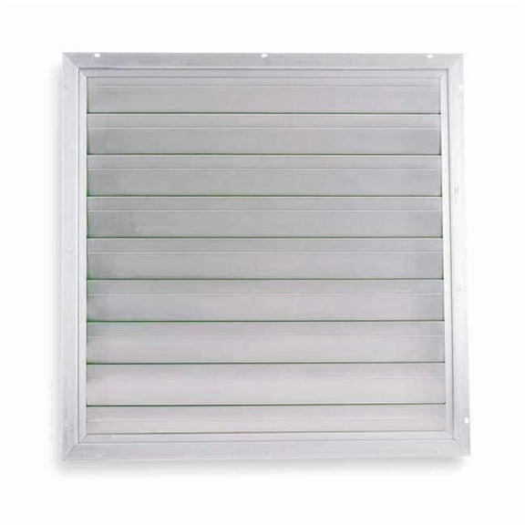 30 in 32.75"H-W Alu Universal Backdraft Dampr, 31 in x 31 in, Aluminum 3HHT1