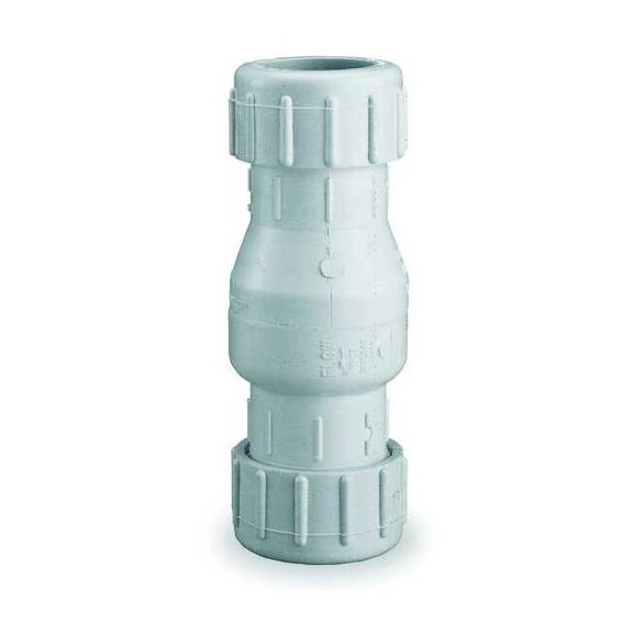 Dayton 1-1/2" Compression PVC Swing Check Valve 4RG88