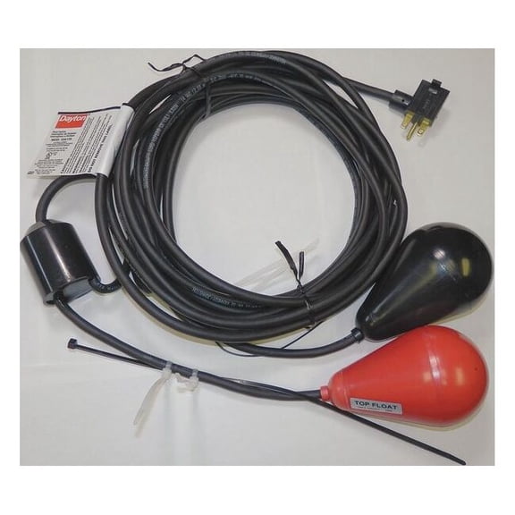 Dayton Float Switch, 30 ft, ABS, 230V AC 10A176