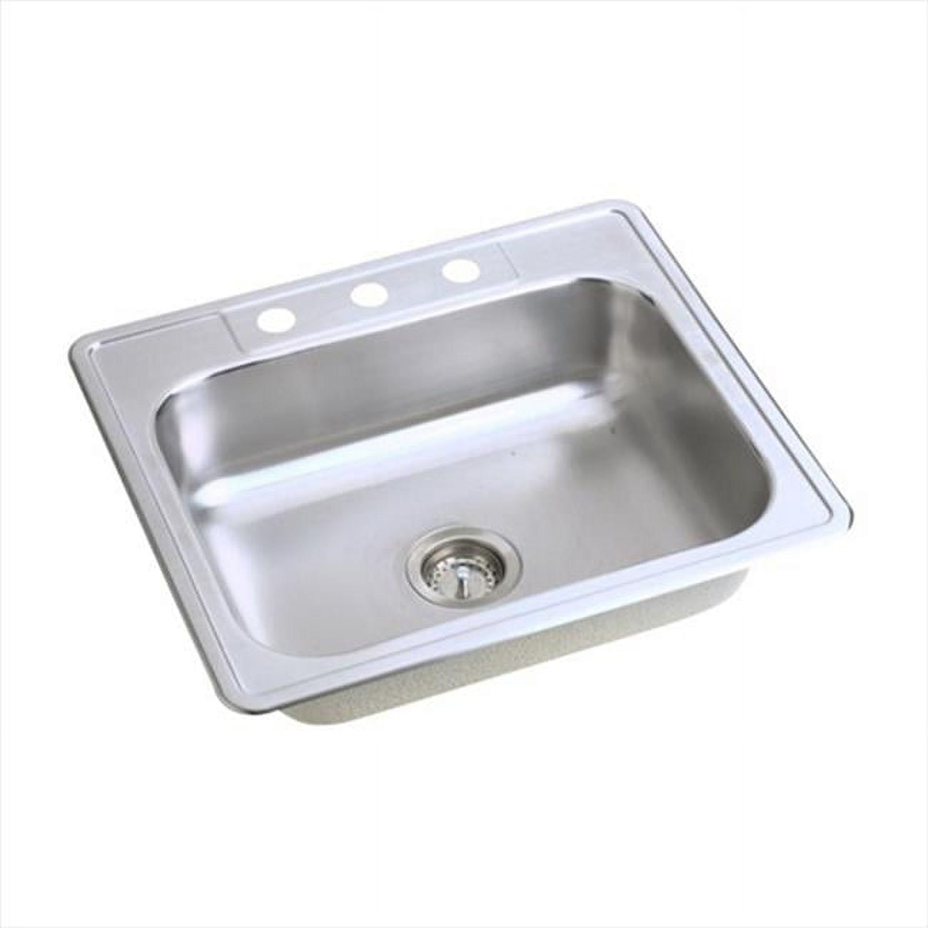 Dayton Top Mount in Stainless Steel Single Bowl Sink - Walmart.com