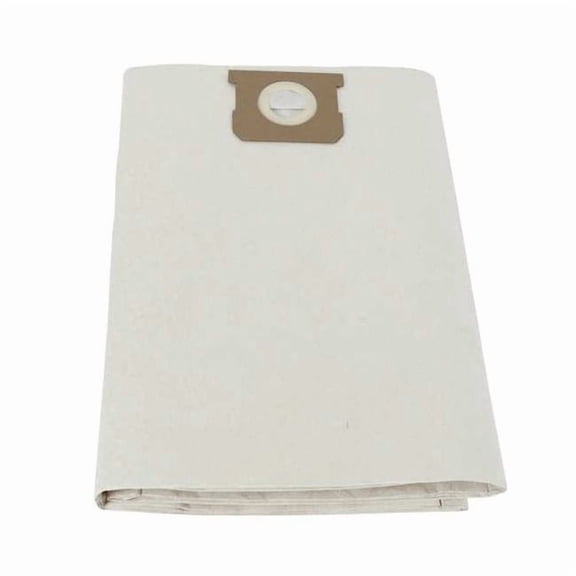 Vacuum Bags, Fits Dayton Vacuum Brand, Dry, Paper, 2-Ply, Std, 61HW10, 5 PK