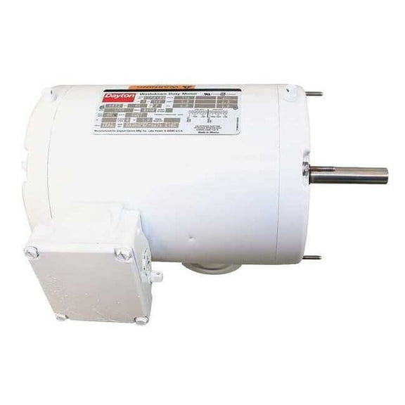 Dayton Washdown Motor,1/2 HP,1700,56YZ,115/230V 5M061