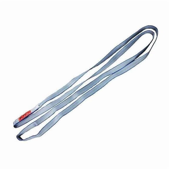 Web Sling, Type 5, 6 ft L, 2 in W, Polyester, Gray 2MJY2