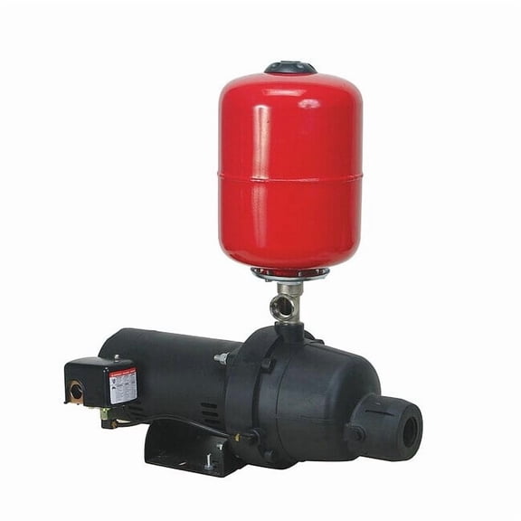 Shallow Well Jet Pump, Plastic, 1/3 HP 4HEZ8