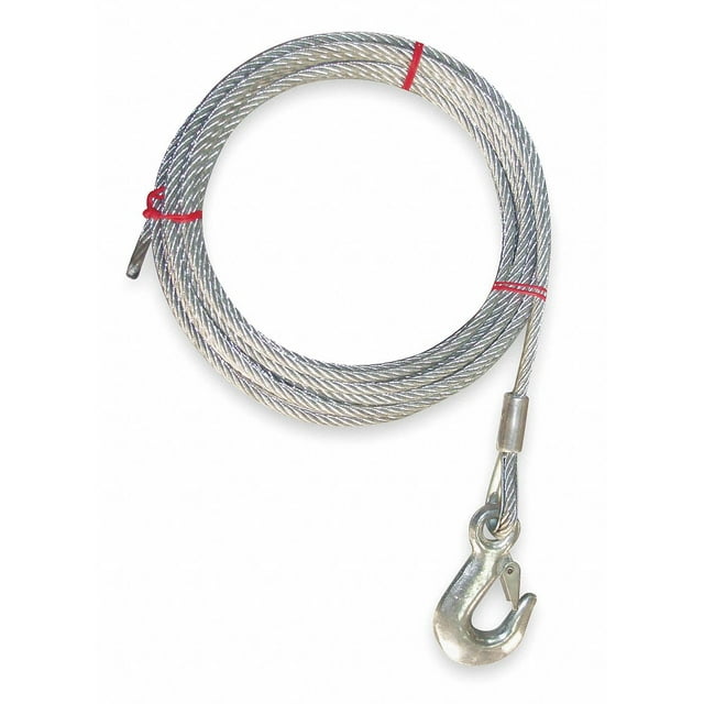 Dayton Winch Cable,GS,7/32 In. x 75 ft.  1DLJ8
