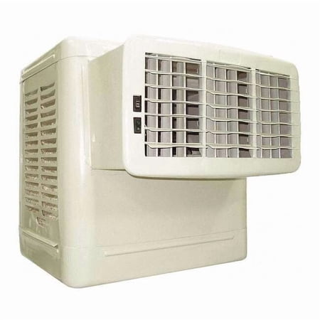 Window Evaporative Cooler, 3,800 cfm, 1,400 sq ft, 10.4 gal, 1/3 hp, Belt 4RNN7