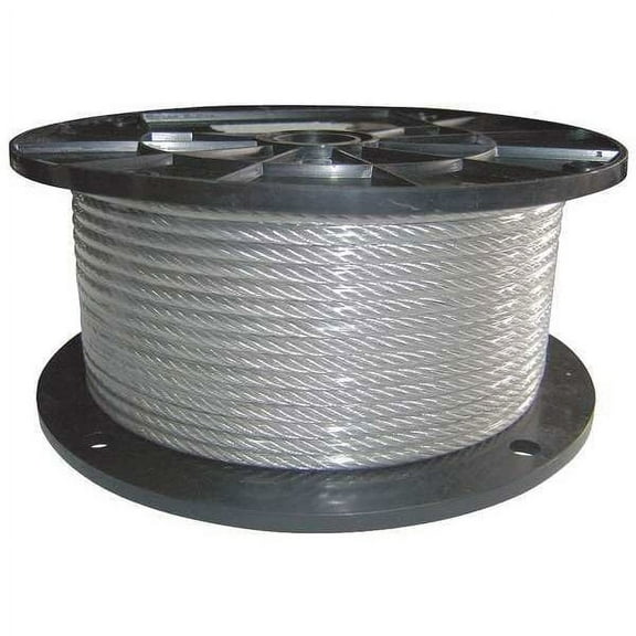 Dayton Wire Rope,25 ft L,1/8 in dia.,352 lb Cap 33RF63