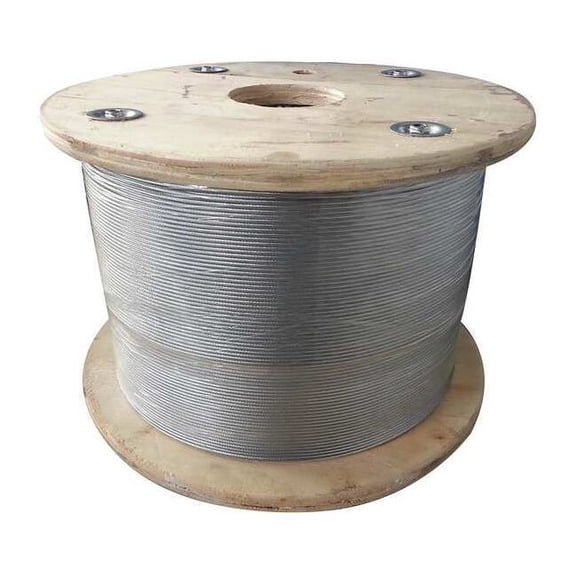 Dayton Wire Rope,50 ft L,1/4 in dia.,1,400 lb 33RH42