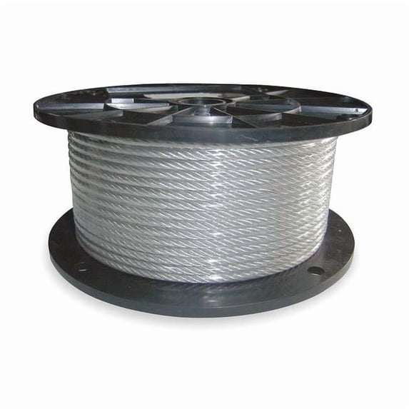 Manufacturer Varies Cable,1/16 In,L500Ft,WLL96Lb,7x7,SS 2VJR5