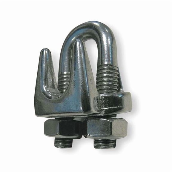 Wire Rope Clip,U-Bolt,1/4 In,304 SS 2VKH3
