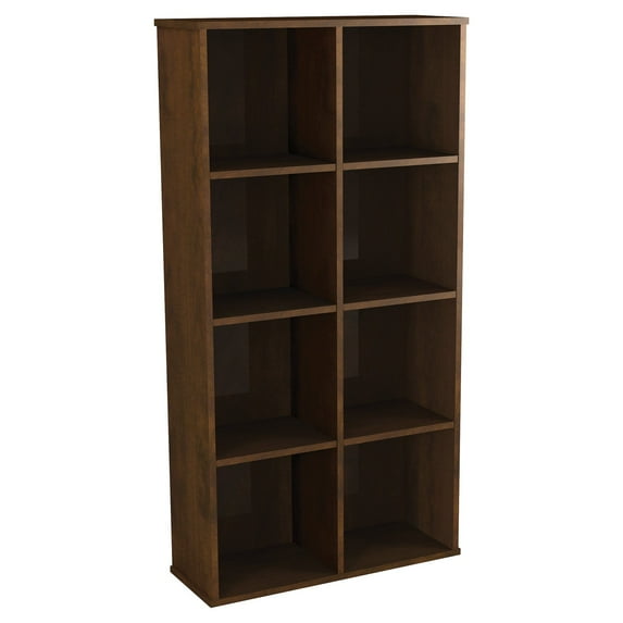 Dayton by Bestar Cubby Bookcase in Chocolate