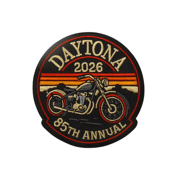 Daytona 2026 85th Annual Motorcycle Event Patch.
