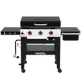 thumbnail image 1 of Daytona 3-Burner Propane Gas Grill 30 in. Flat Top Griddle in Black, 1 of 8